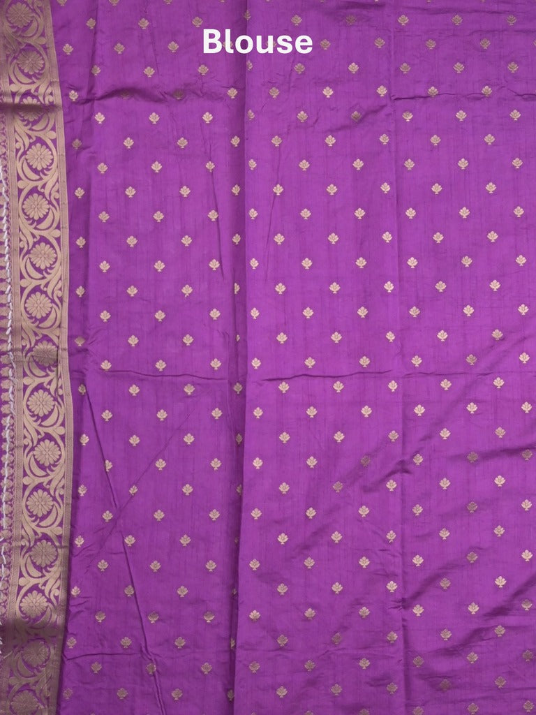 Banaras fancy saree pastel blue color allover zari motifs & zari border with rich pallu and attached blouse