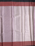 Tissue fancy saree light purple color allover weaves & contrast border with self pallu and attached blouse