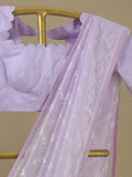 Rocket saree Organza saree in Pastel purple