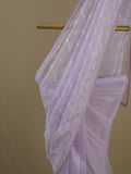 Rocket saree Organza saree in Pastel purple