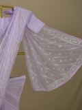 Rocket saree Organza saree in Pastel purple