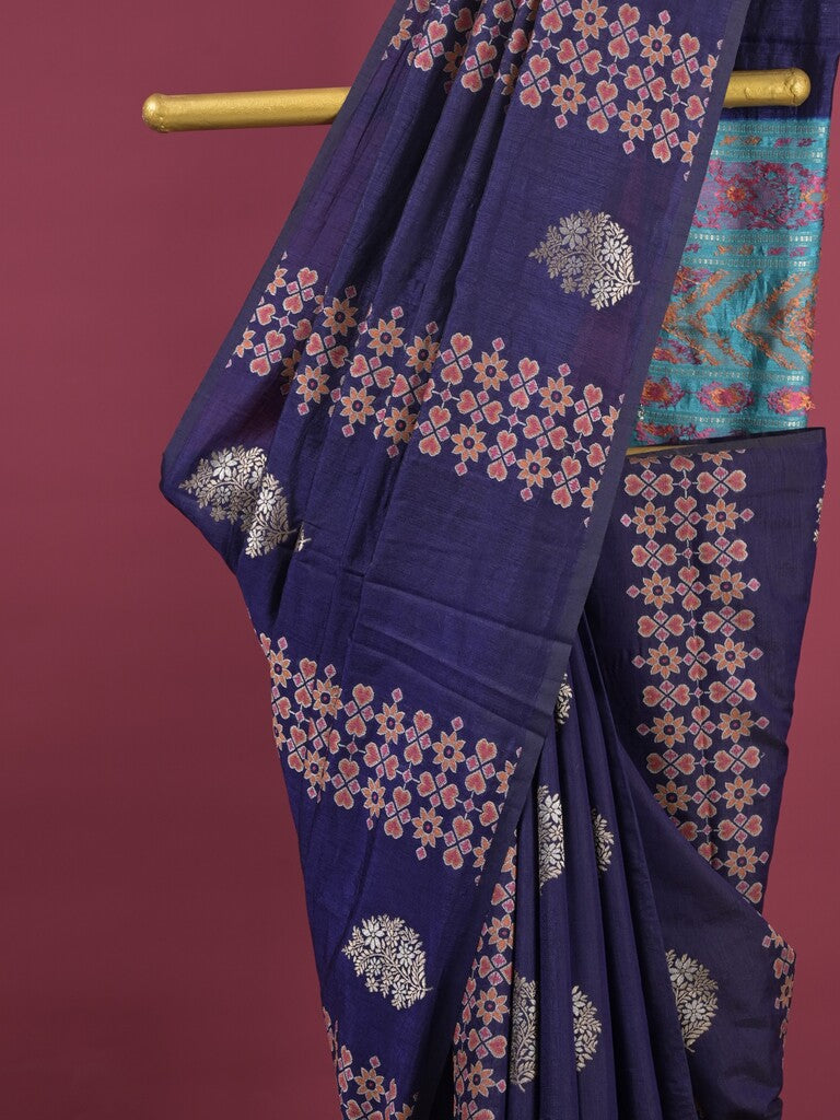 Dupion fancy saree for women | rust orange | allover weaves | party wear