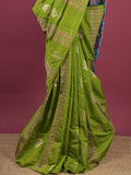 Dupion fancy saree for women | rust orange | allover weaves | party wear