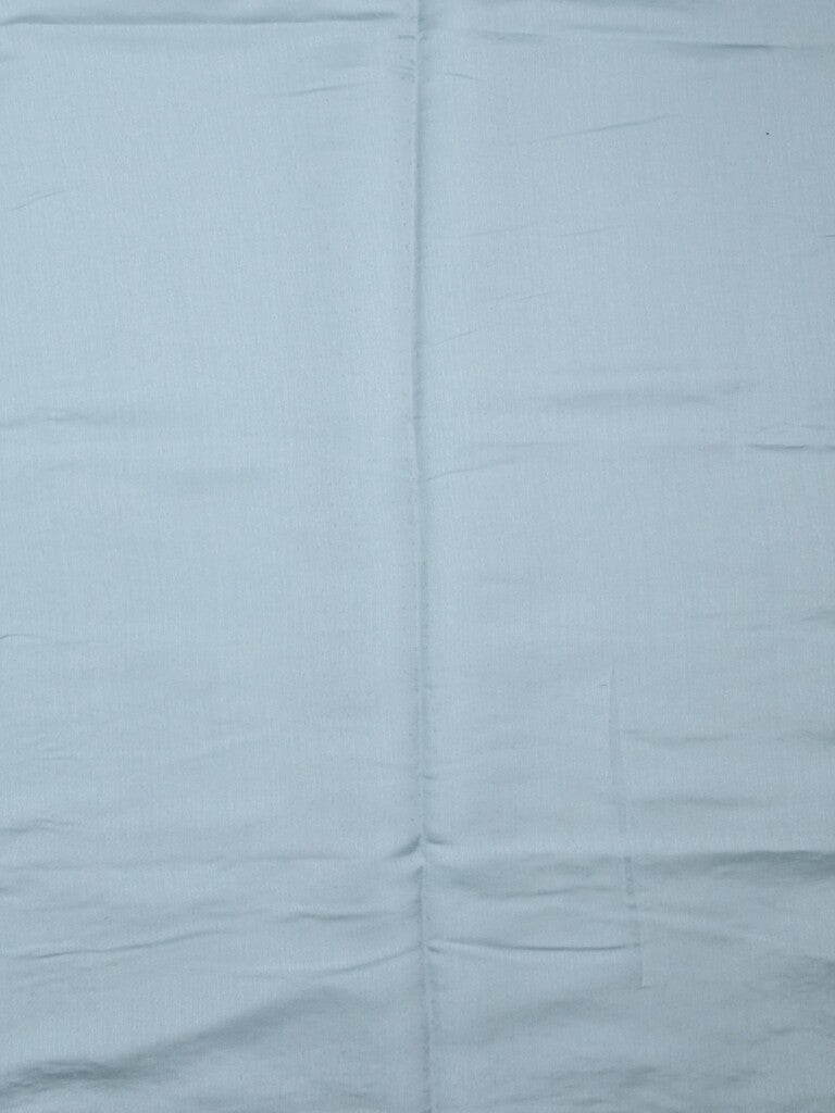 Tussar fancy saree light blue color allover embroidery motifs & embroidery border with running pallu and plain blouse