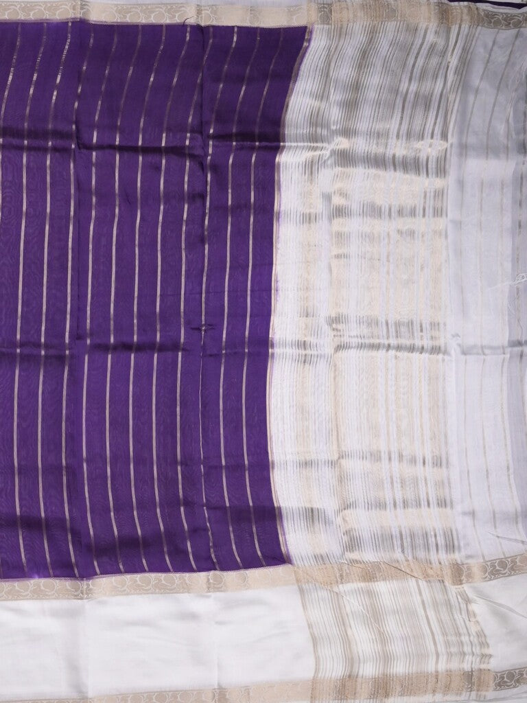 Maheshwari fancy saree ink blue color allover zari motifs & zari border with zari pallu and contrast blouse