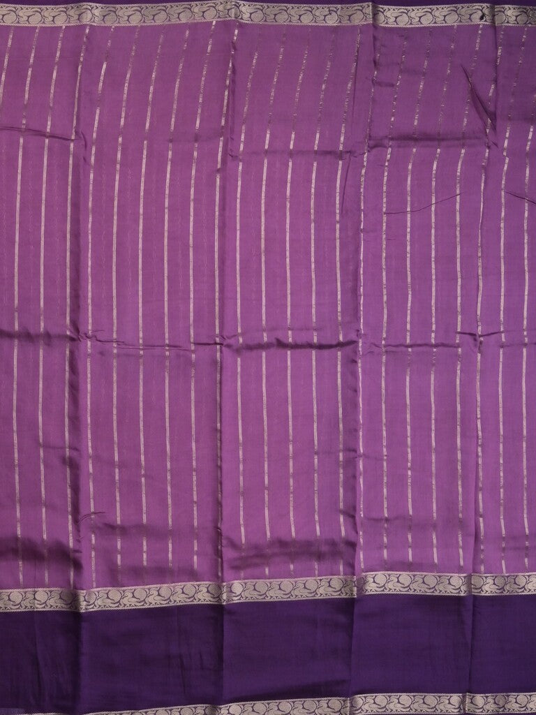 Maheshwari fancy saree purple color allover zari motifs & zari border with zari pallu and contrast blouse