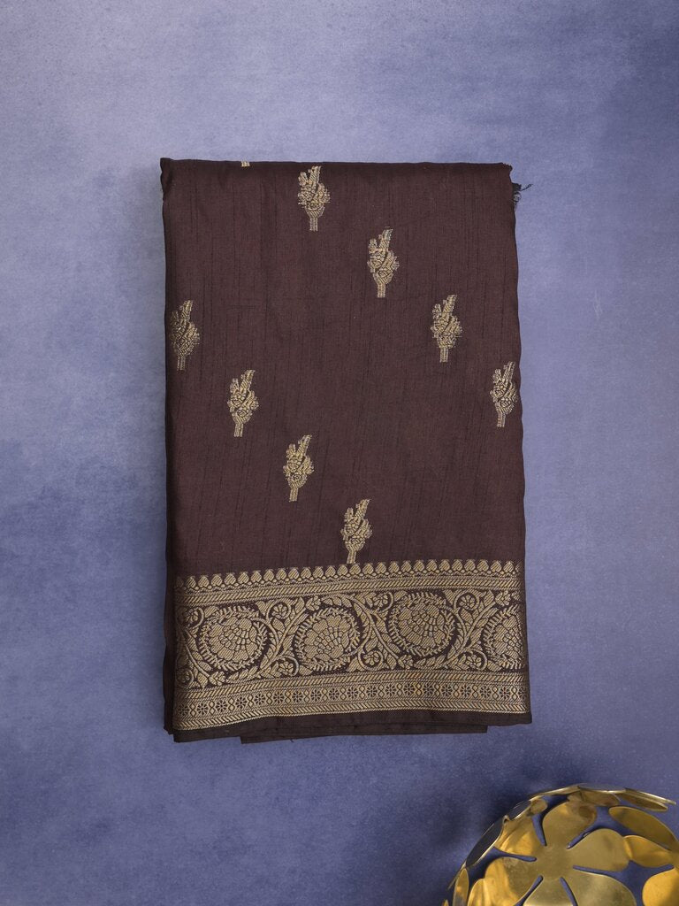 Dupion fancy saree for women | red | zari border | party wear