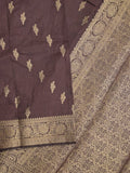 Dupion fancy saree for women | red | zari border | party wear