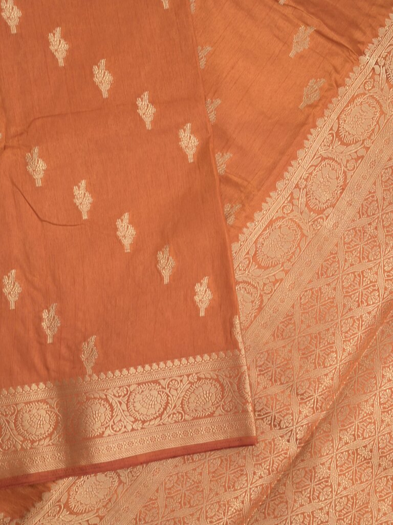 Dupion fancy saree for women | red | zari border | party wear