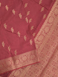 Dupion fancy saree for women | red | zari border | party wear