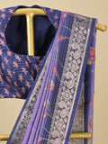 Rocket saree Dola silk saree in purple color