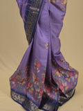 Rocket saree Dola silk saree in purple color