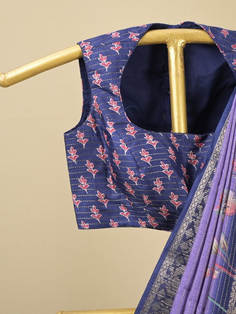 Rocket saree Dola silk saree in purple color
