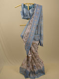 Rocket saree Kora saree in cream color