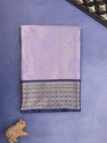 Banaras tissue fancy Saree in purple color allover weaves, Zari Border with running blouse