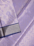 Banaras tissue fancy Saree in purple color allover weaves, Zari Border with running blouse