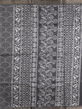 Tussar fancy saree for women | black | printed | party wear