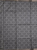 Tussar fancy saree for women | black | printed | party wear