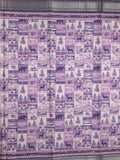Tussar fancy saree for women | black | printed | party wear