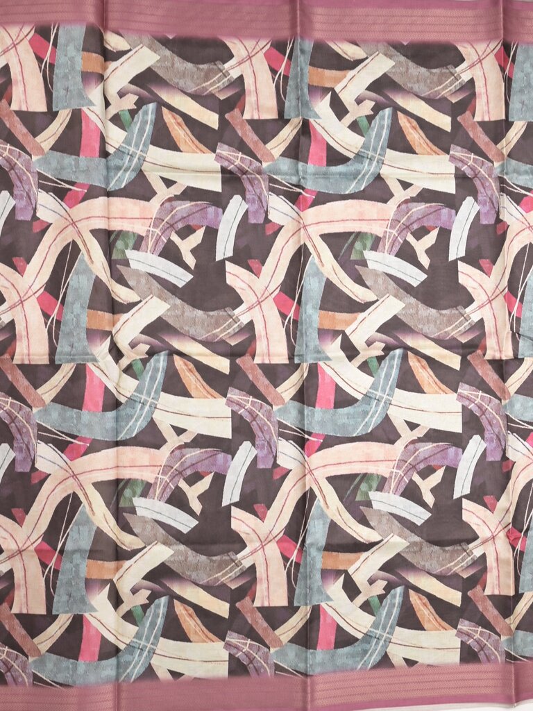 Tussar fancy saree for women | black | printed | party wear