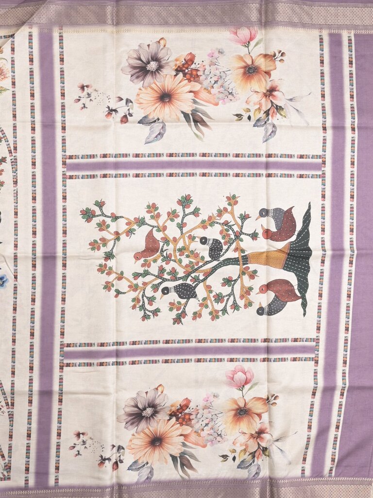 Tussar fancy saree for women | black | printed | party wear