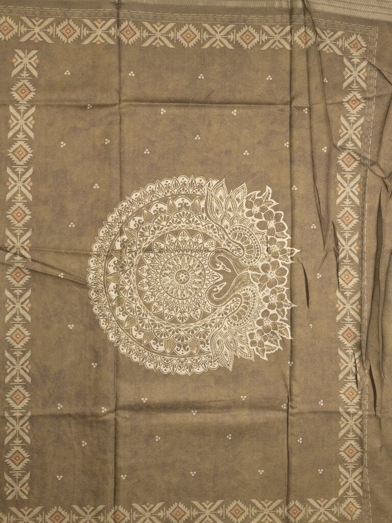 Tussar fancy saree for women | black | printed | party wear