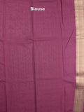 Banaras Digital Print fancy Saree in light blue with Zari Border & Contrast Blouse
