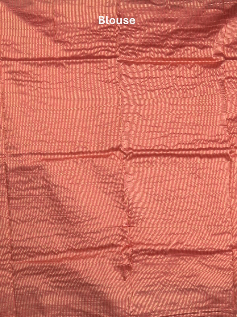 Chanderi fancy Saree in pink color allover plain with Zari Border & tissue blouse