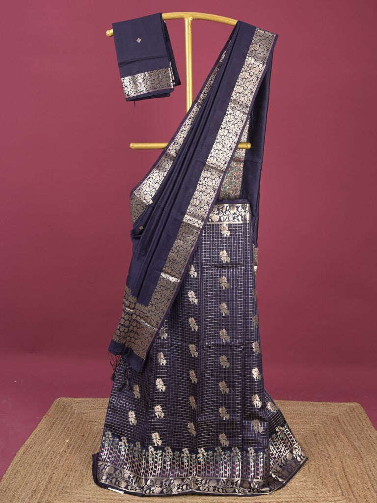 Chiniya silk lehenga set with blouse & dupatta | red | unstitched | party wear