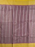 Dupion tissue fancy Saree in brown color allover zari stripes with Zari Border & contrast blouse