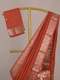 Chiniya silk lehenga set with blouse & dupatta | red | unstitched | party wear