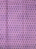Silk kota fancy saree light lavender color allover prints & fancy embroidery border with running pallu and printed blouse