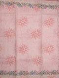 Silk kota fancy saree baby pink color allover prints & fancy embroidery border with running pallu and printed blouse
