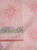 Silk kota fancy saree baby pink color allover prints & fancy embroidery border with running pallu and printed blouse