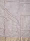 Silk kota fancy saree light blue color allover embroidery motifs & zari border with zari pallu and attached plain blouse