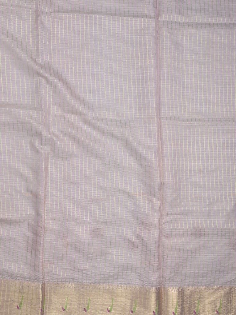 Silk kota fancy saree light blue color allover embroidery motifs & zari border with zari pallu and attached plain blouse