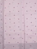 Kota fancy saree pastel light purple color allover embroidery & fancy border with running pallu and attached self blouse