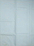 Kota fancy saree pastel blue color allover embroidery & fancy border with running pallu and attached plain blouse
