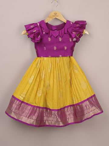 Kanchi pattu lehenga set for girls | party wear | designer collection (3-4 years)