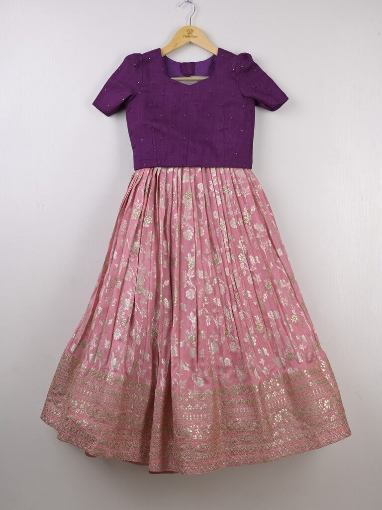 Designer dola tissue Lehenga Set for Girls 11-12 years