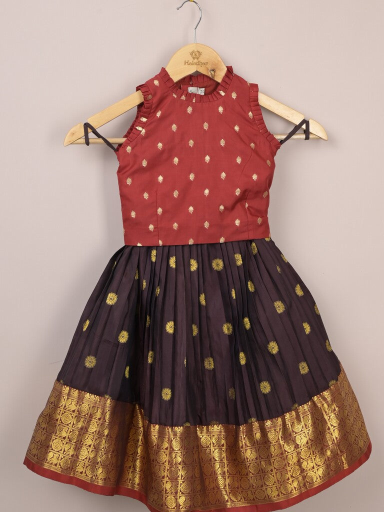 Kanchi pattu lehenga set for girls | party wear | designer collection 3-4 years