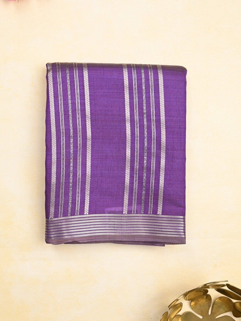 Dupion fancy saree wine color allover zari butis & zari border with zari pallu and contrast blouse Copy