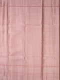 Kora tissue fancy saree baby pink color allover zari motifs & zari border with brocade pallu and brocade blouse
