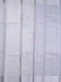 Chanderi tissue fancy saree pastel blue color allover embroidery & zari border with short pallu and plain blouse