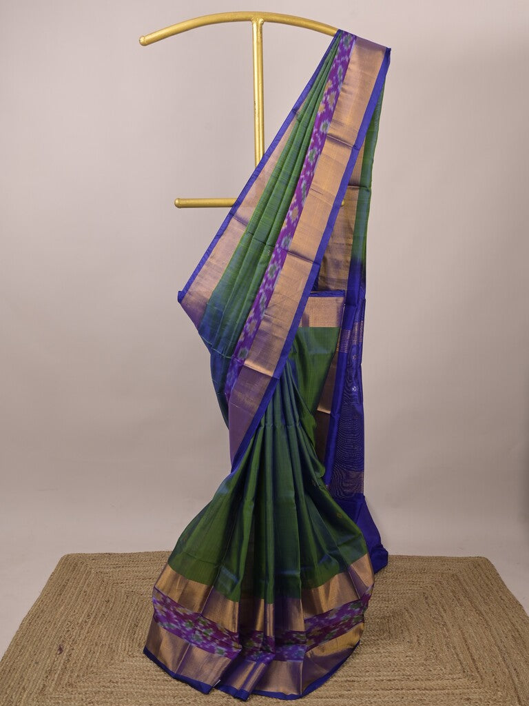 Uppada pattu saree for women | Royal blue | allover zari motifs | party wear