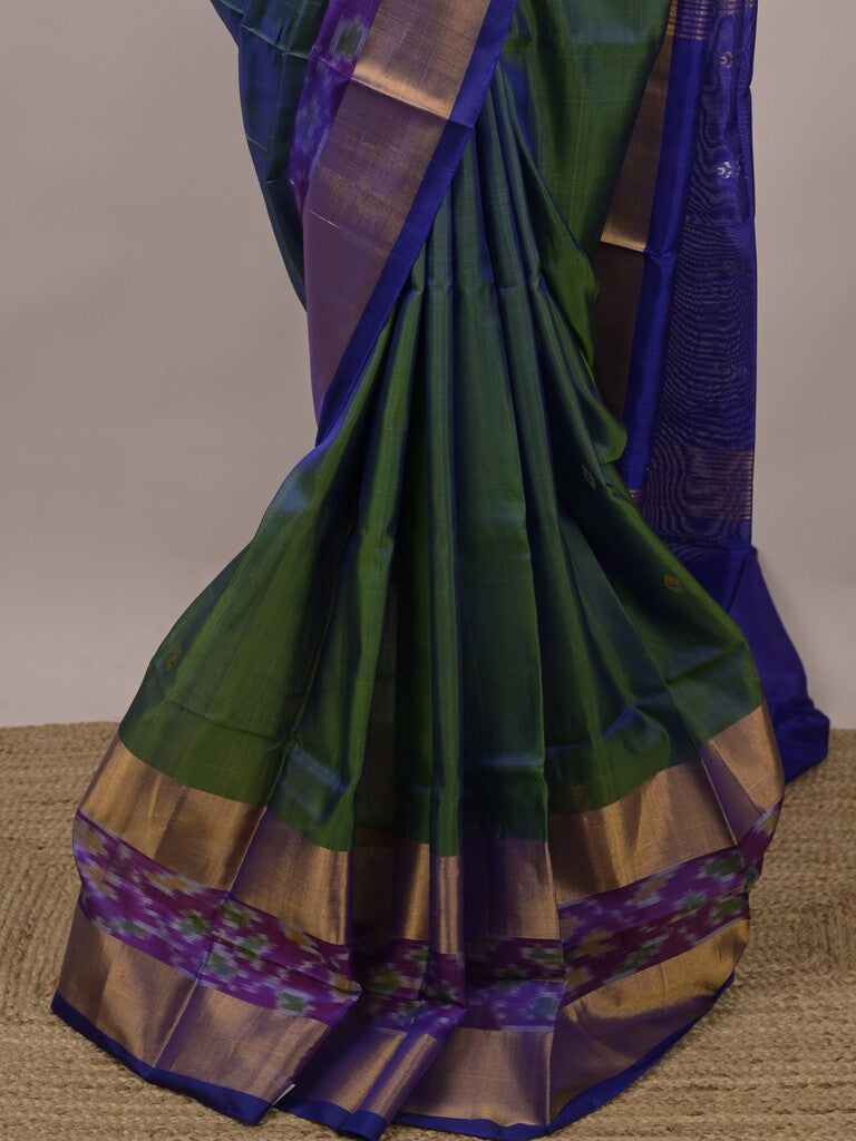 Uppada pattu saree for women | Royal blue | allover zari motifs | party wear