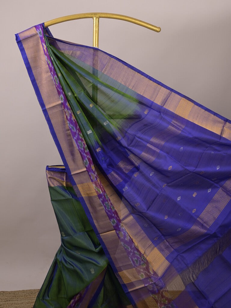 Uppada pattu saree for women | Royal blue | allover zari motifs | party wear