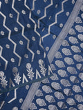 Dupion fancy saree royal blue color allover zari weaves & zari border with zari pallu and contrast blouse