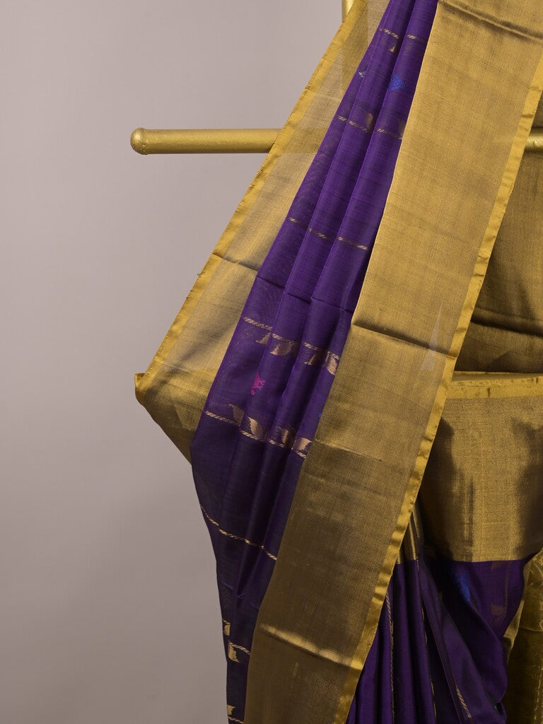 Uppada pattu saree for women | Royal blue | allover zari motifs | party wear