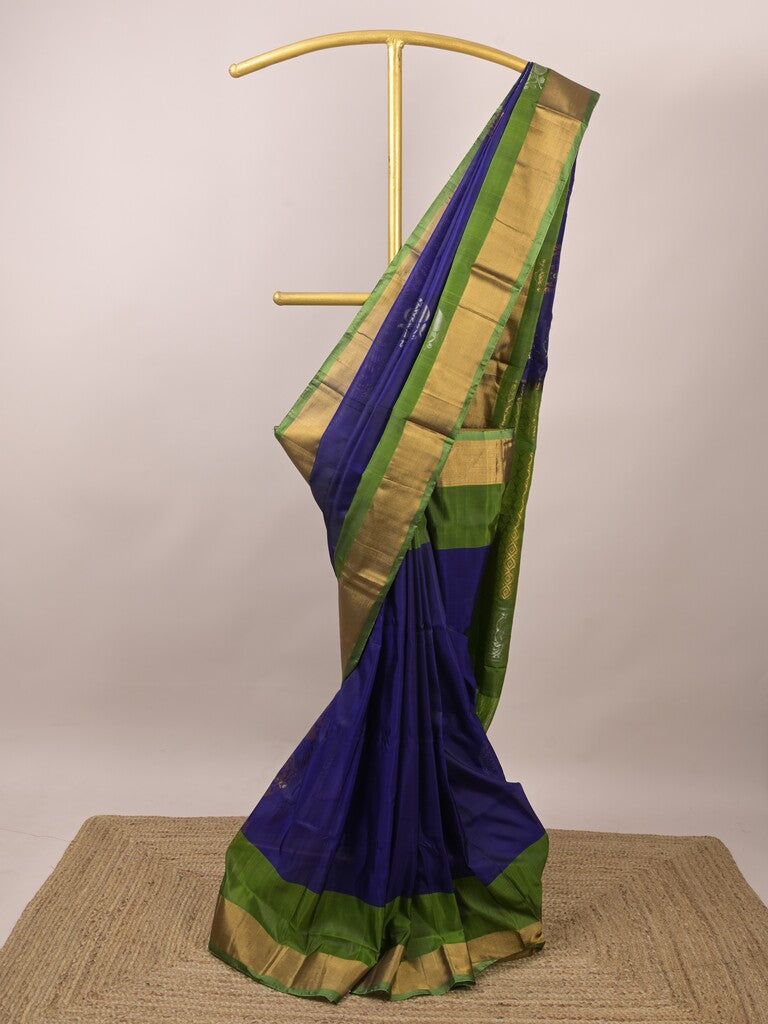 Uppada pattu saree for women | Royal blue | allover zari motifs | party wear